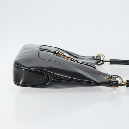 Gucci Jackie Bag Patent Leather, BLACK, PATENT_LEATHER, Shoulder bag