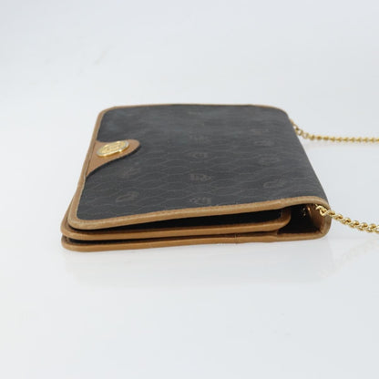 Christian Dior Vintage honeycomb clutch Canvas, BLACK, CANVAS, Clutche & pouche