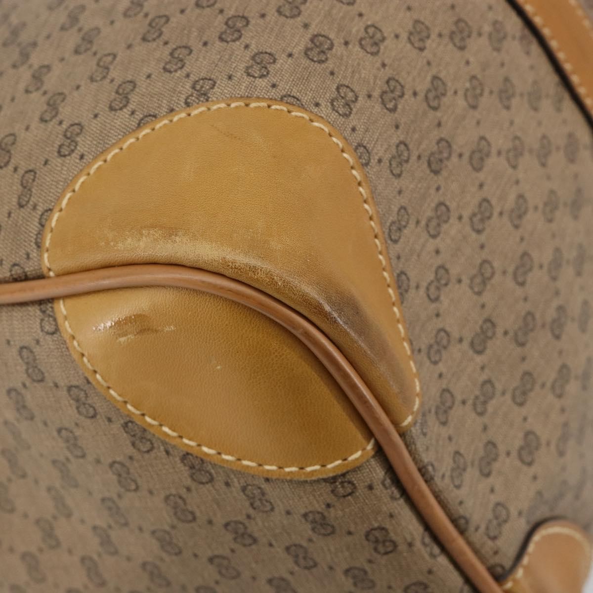 Gucci Vintage Travel bag GG Canvas, Beige, PVC, Travel Bag