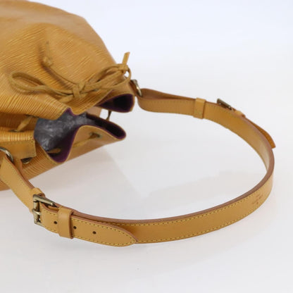 Louis Vuitton Petit Noe Handbag Epi Leather, YELLOW, LEATHER, Shoulder bag