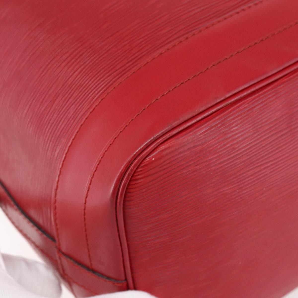 Louis Vuitton Noe Shoulder bag Leather, RED, LEATHER, Shoulder bag