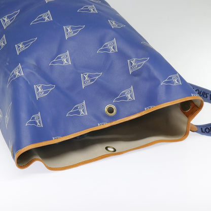Louis Vuitton Cup Sac Marin Bandouliere Bag Coated Canvas, BLUE, PVC, Shoulder bag