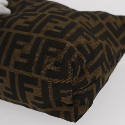 Fendi Logo Zucca Clutch PVC Leather, BLACK, CANVAS, Clutche & pouche