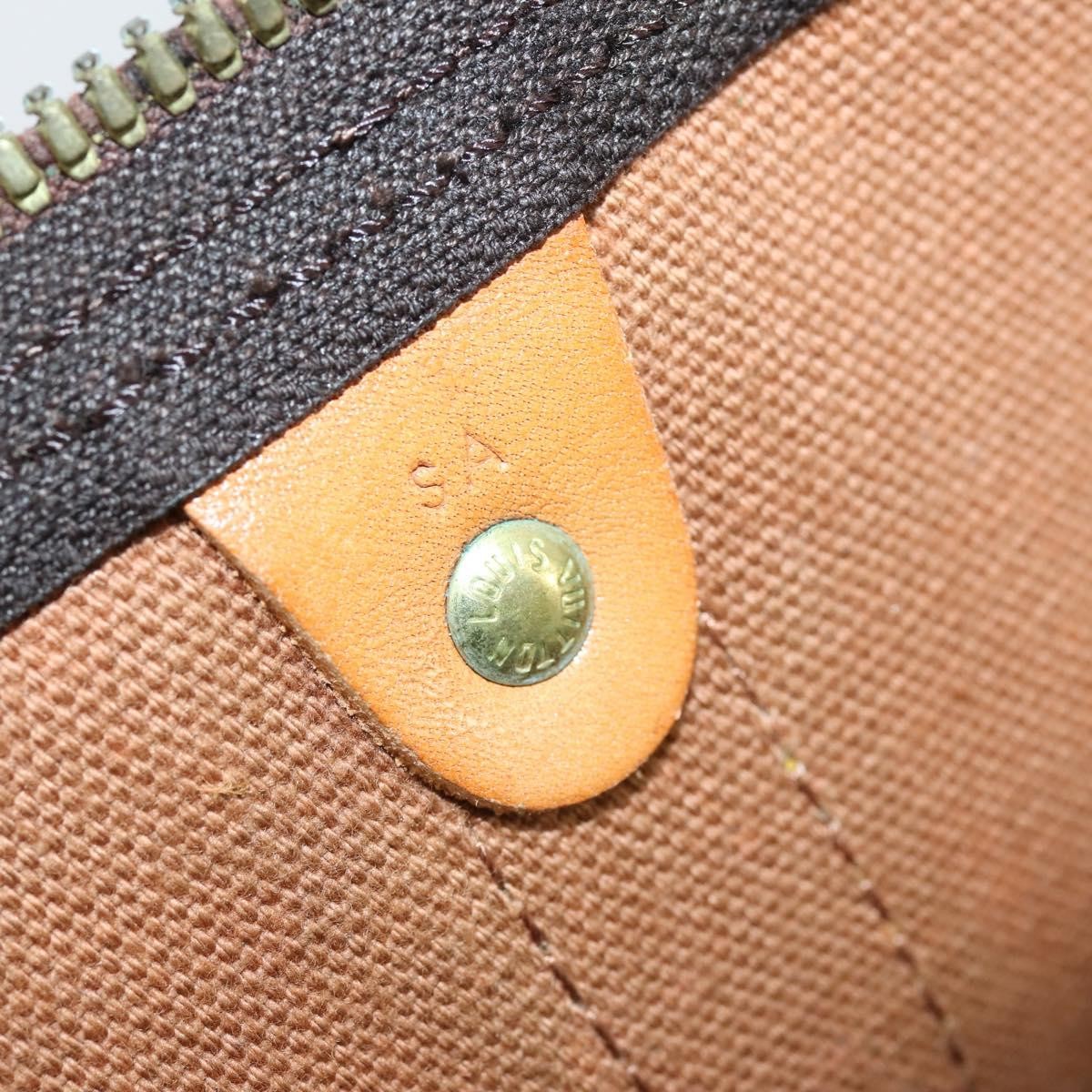 Louis Vuitton Keepall Bag Monogram Canvas, BROWN, CANVAS, Travel bag