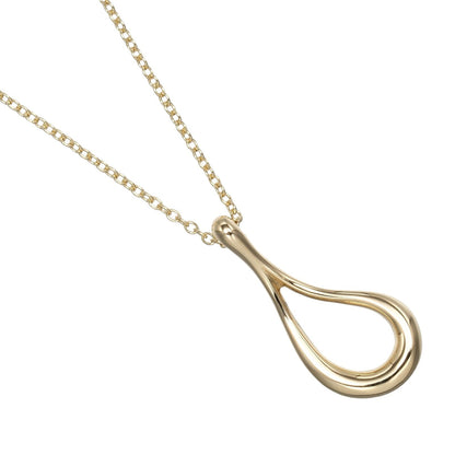 Tiffany & Co. Open Teardrop Pendant Necklace 18K Yellow Gold, GOLD, YELLOW_GOLD, Necklace