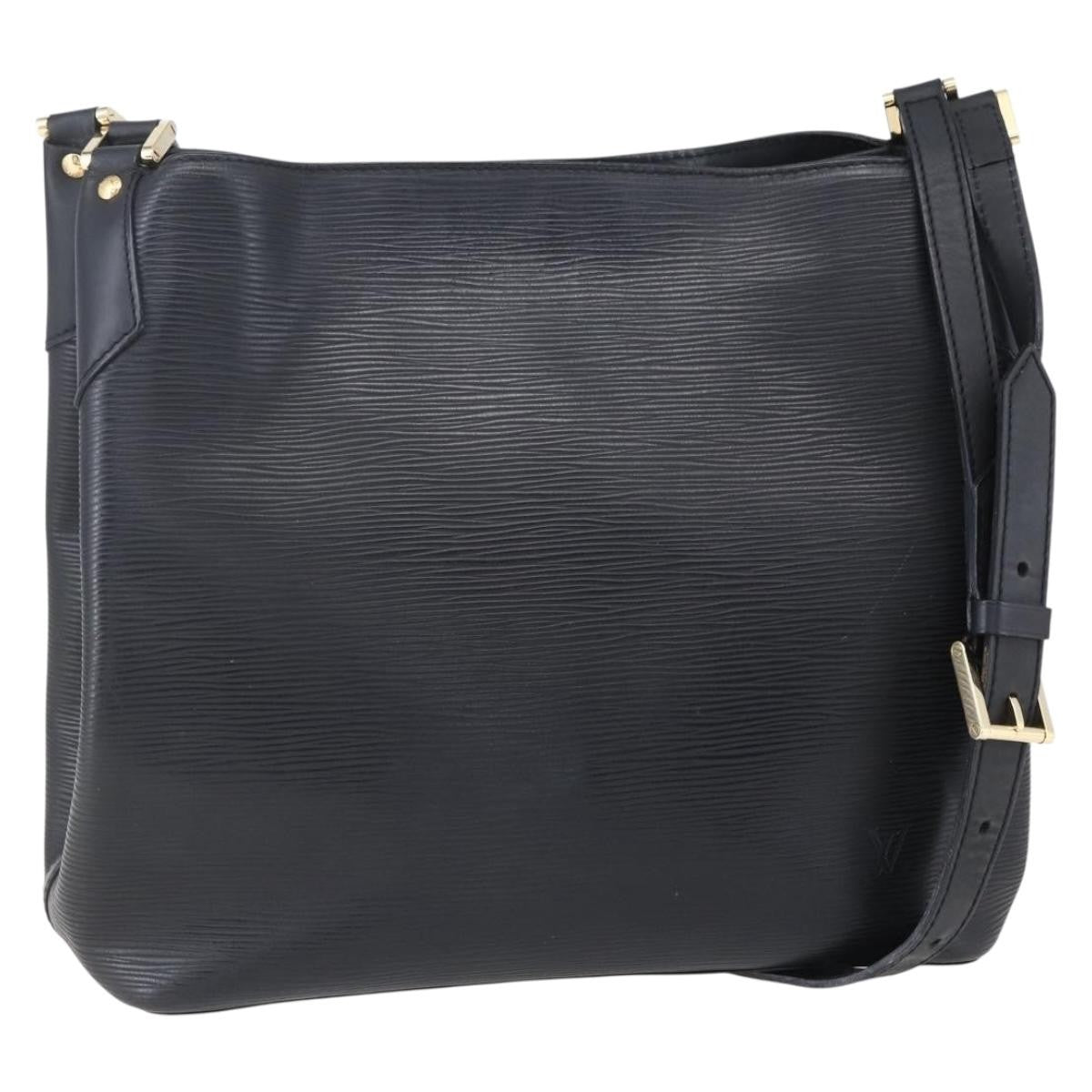 Louis Vuitton Mandara Handbag Epi Leather, BLACK, LEATHER, Shoulder bag