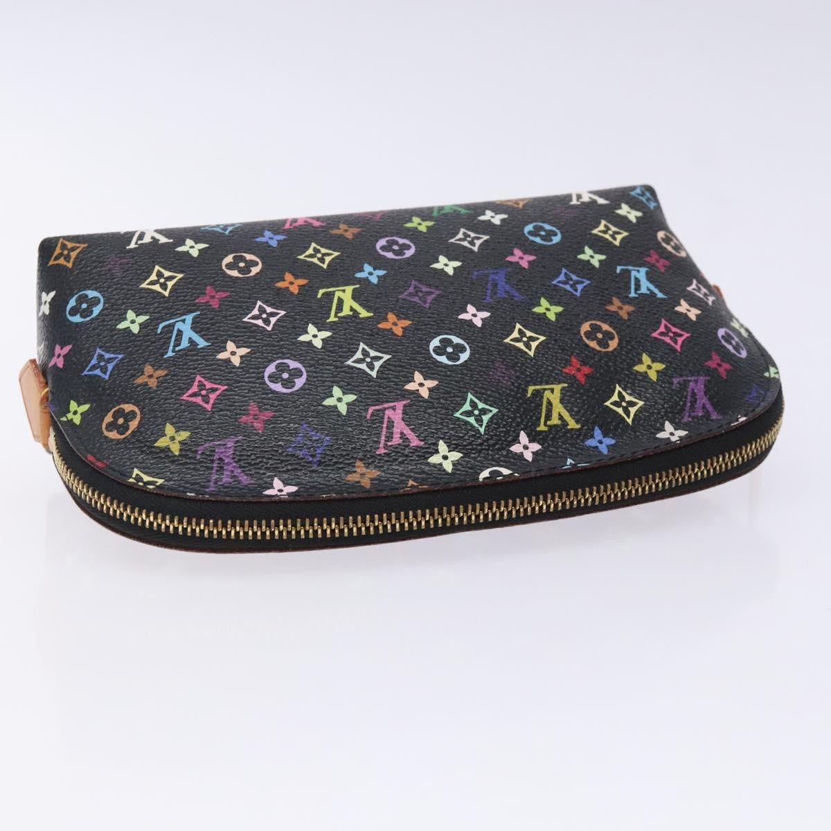 Louis Vuitton Cosmetic Pouch Monogram Multicolor, BLACK, CANVAS, Clutche & pouche