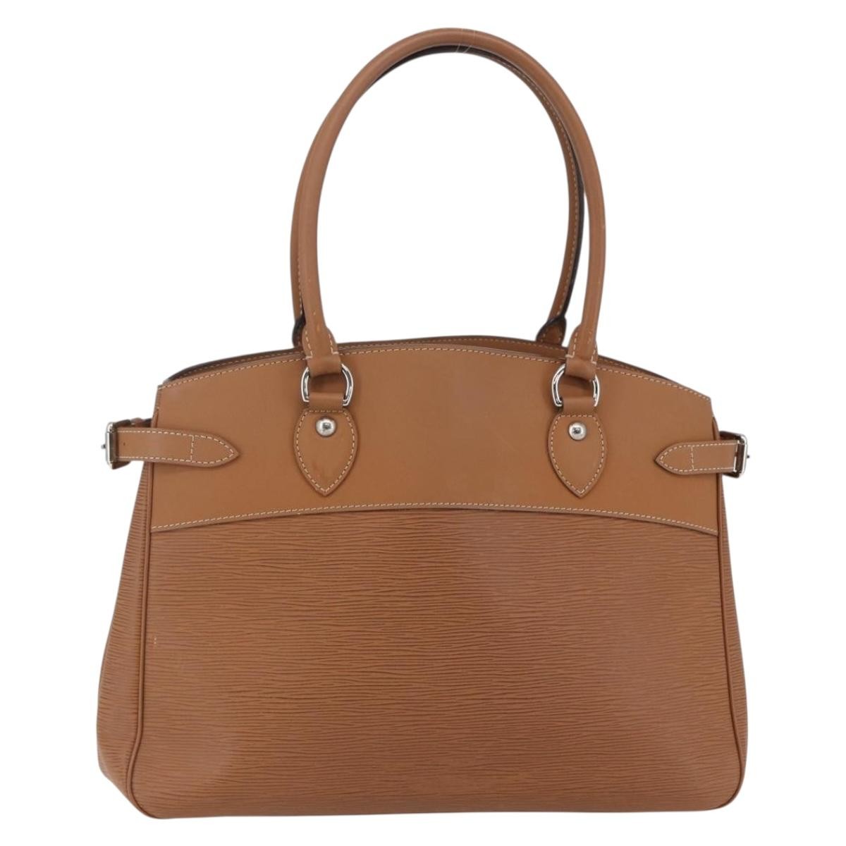 Louis Vuitton Passy Tote Epi Leather, CAMEL, LEATHER, Tote bag