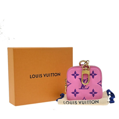 Louis Vuitton Lanyard Multipochette Coin Case Monogram Empreinte, PINK, LEATHER, Wallets