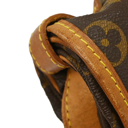 Louis Vuitton Saumur Handbag Monogram Canvas, Brown, Canvas, Shoulder Bag