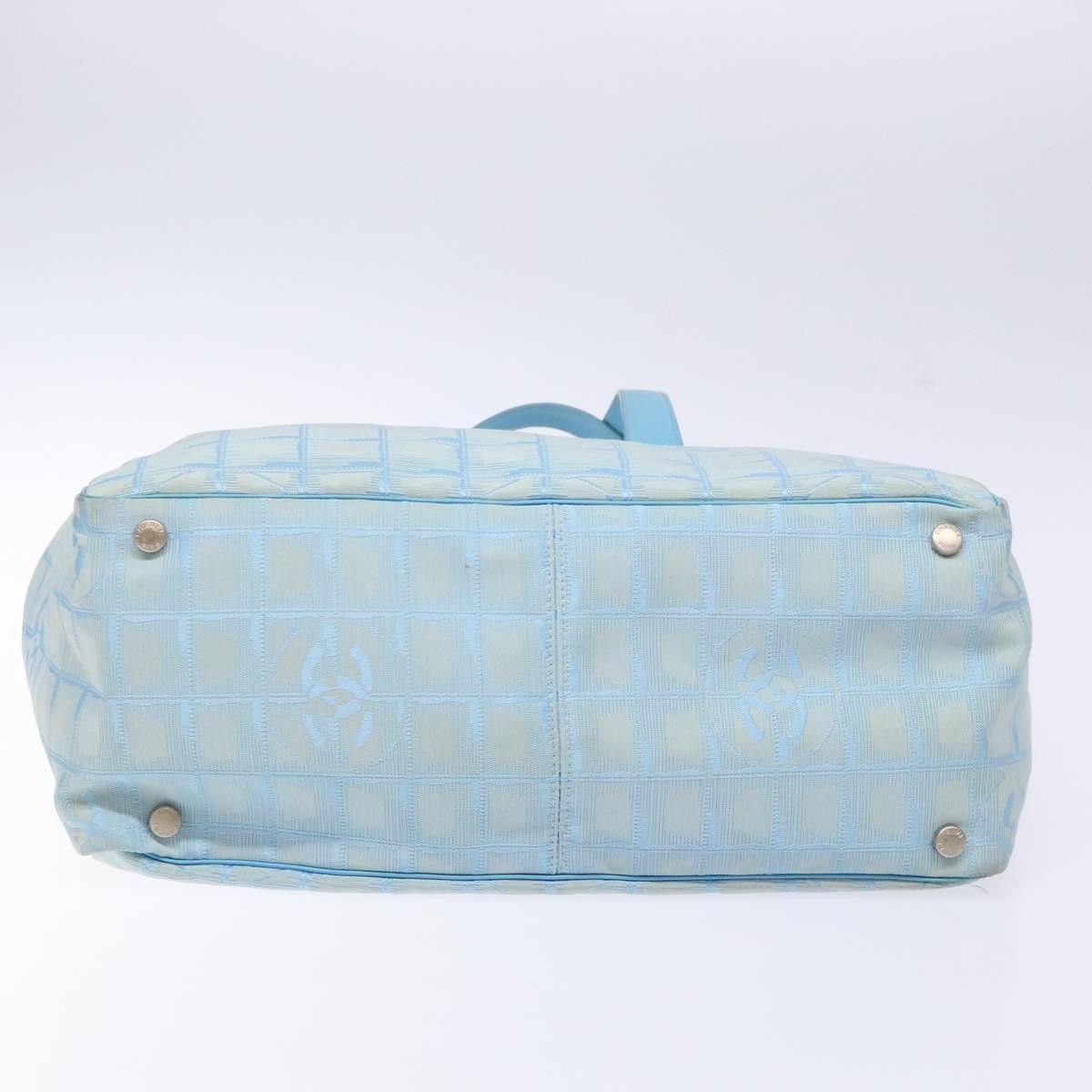 Chanel Travel Line Tote Nylon, BLUE, NYLON, Tote bag