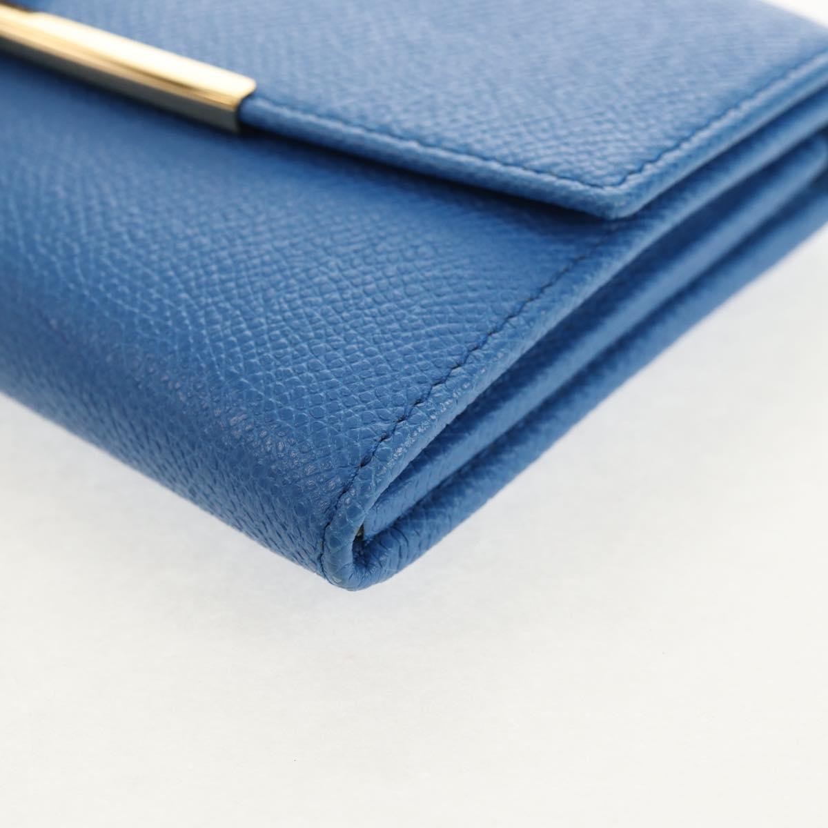 Salvatore Ferragamo Gancini Flap Continental Wallet Leather, Blue, Leather, Wallet
