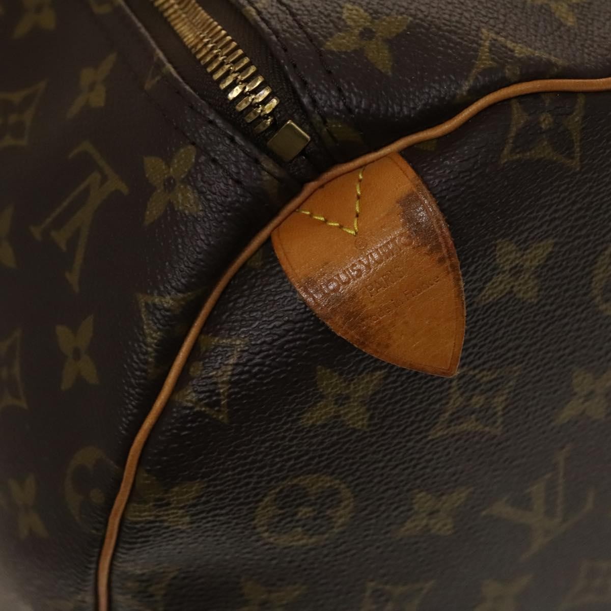 Louis Vuitton Keepall Bag Monogram Canvas, BROWN, CANVAS, Travel bag
