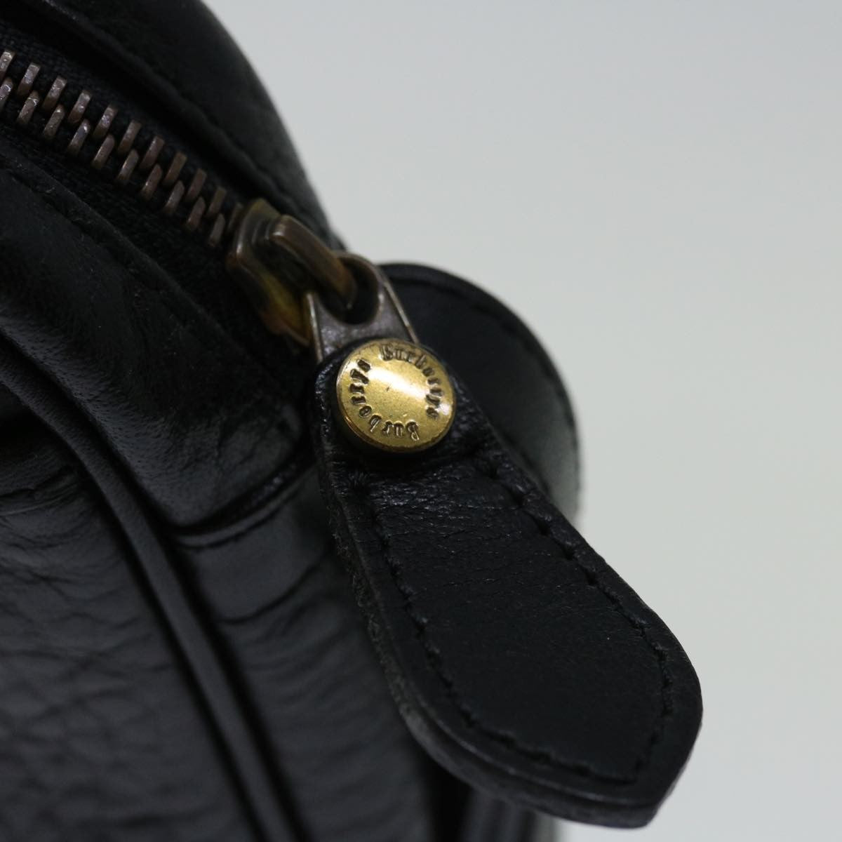 Burberry Zip Clutch Leather, BLACK, LEATHER, Clutche & pouche