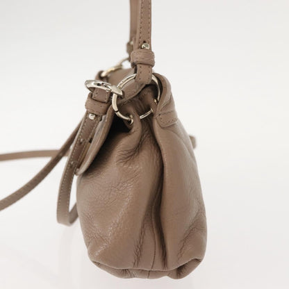Chloe Lily Shoulder bag Leather, PURPLE, LEATHER, Shoulder bag