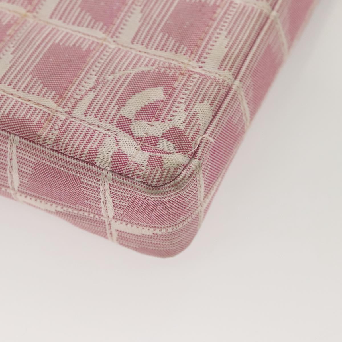 Chanel Travel Line Flap Bag Nylon, PINK, NYLON, Travel bag