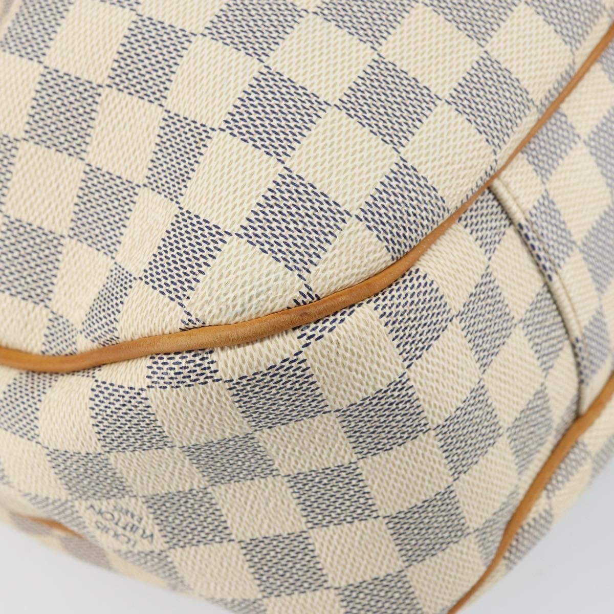 Louis Vuitton Evora Handbag Damier, WHITE, CANVAS, Tote bag
