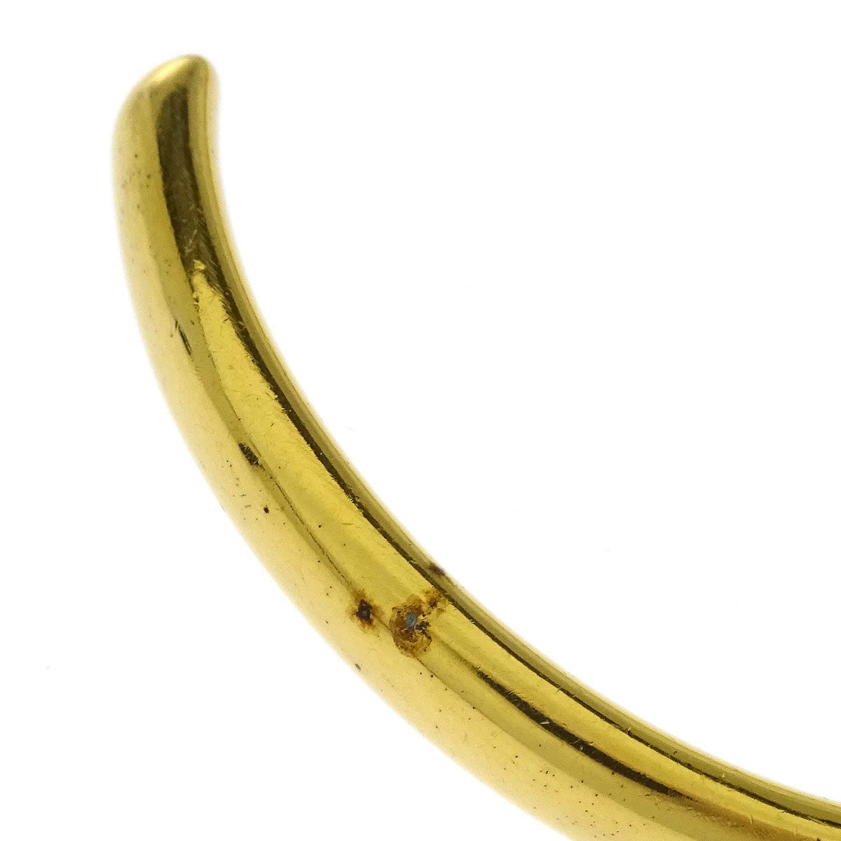 Hermes Horse Head Bangle Gold Plated Metal, GOLD, GOLD_PLATED, Bracelet
