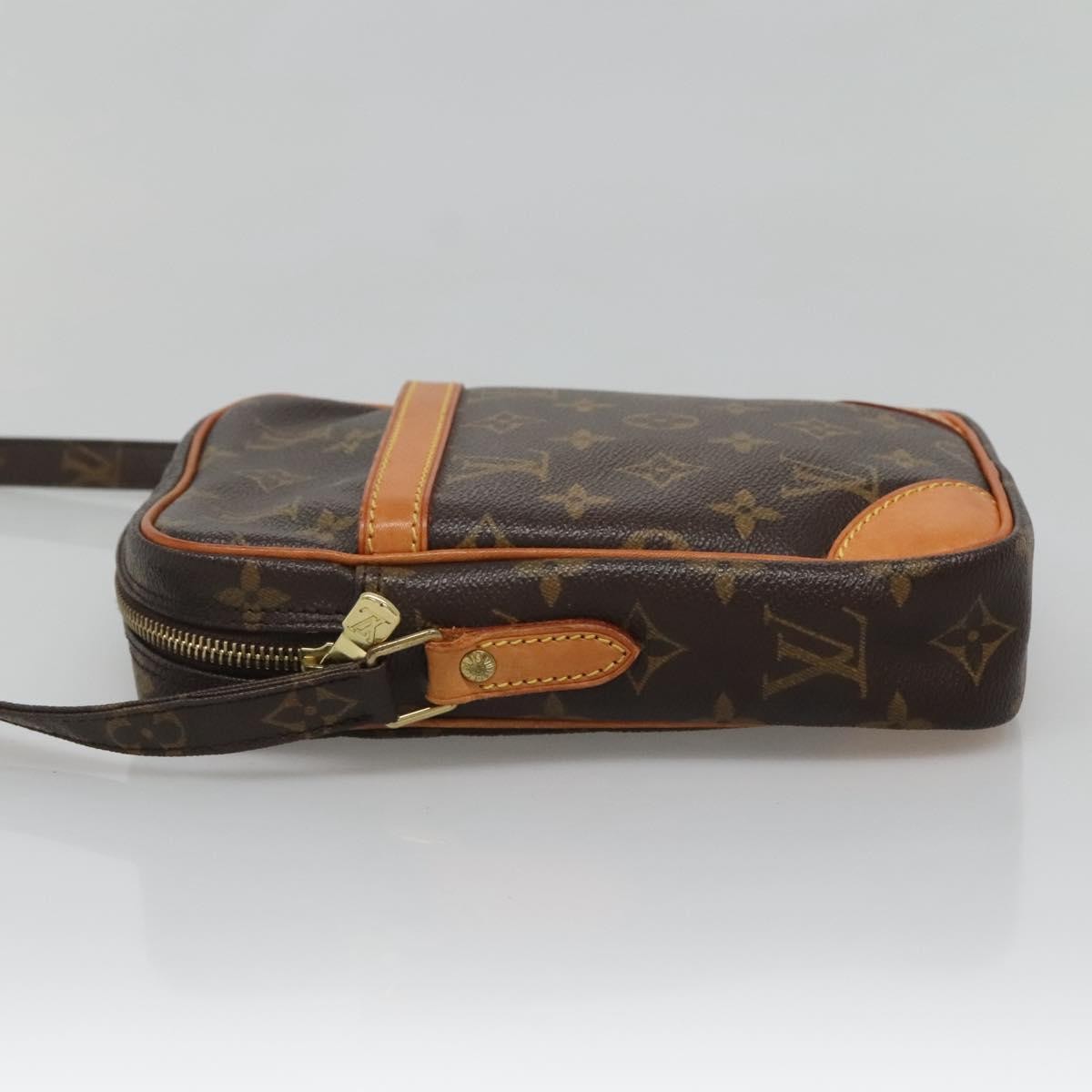 Louis Vuitton Danube 15 Crossbody Bag Monogram Canvas, BROWN, CANVAS, Crossbody bag