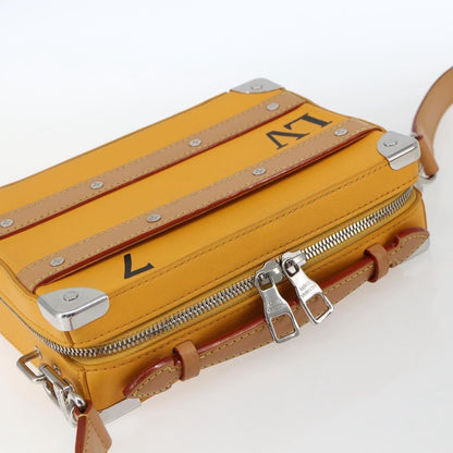 Louis Vuitton Handle Soft Trunk Bag Monogram Taurillon Leather, Yellow, Leather, Clutch
