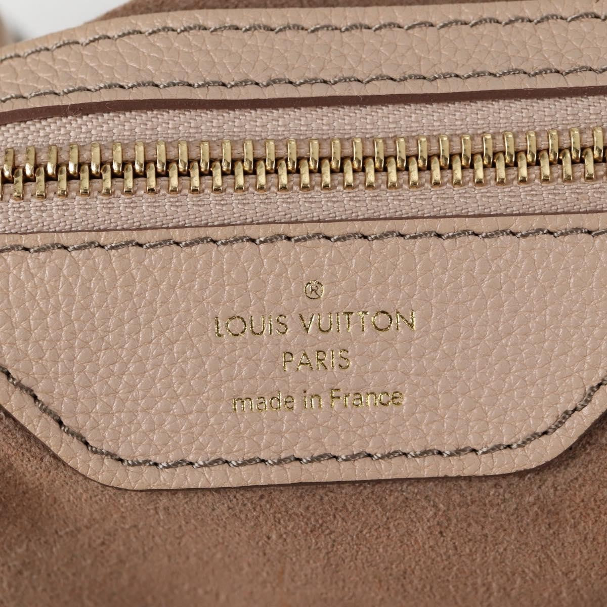 Louis Vuitton XL Hobo Mahina Leather, BEIGE, LEATHER, Tote bag