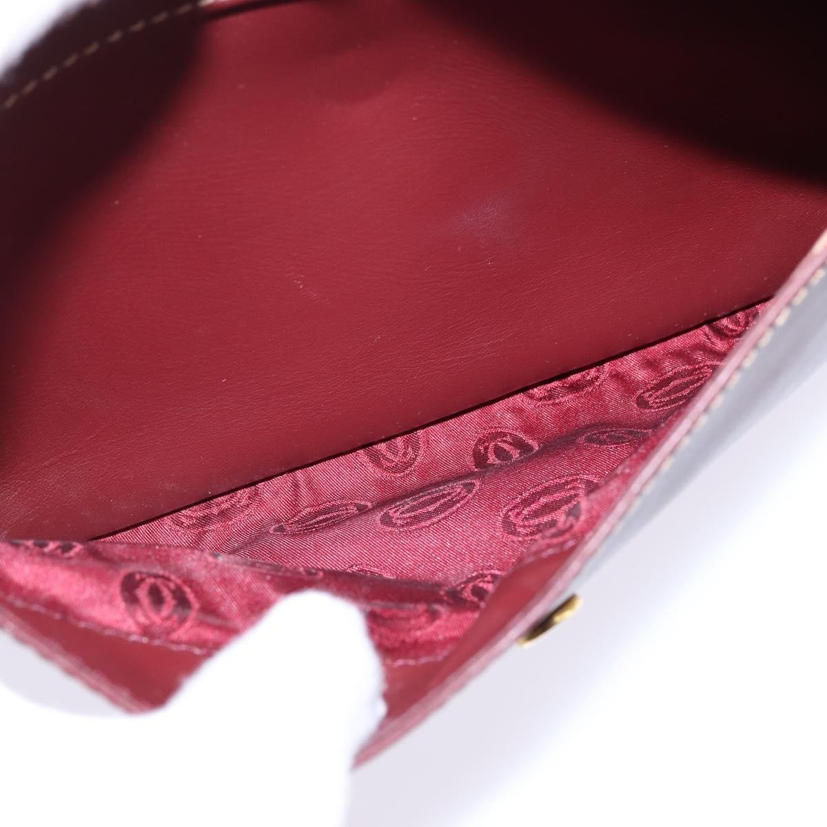 cartier Must de Cartier Shoulder Bag Leather, BURGUNDY, LEATHER, Shoulder bag