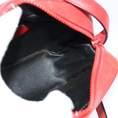 Celine Shoulder Bag Leather, RED, LEATHER, Shoulder bag