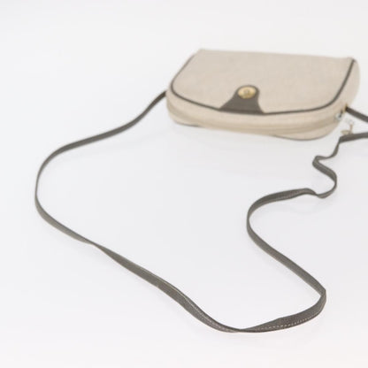 Christian Dior Vintage Honeycomb Shoulder Bag Canvas, WHITE, CANVAS, Shoulder bag