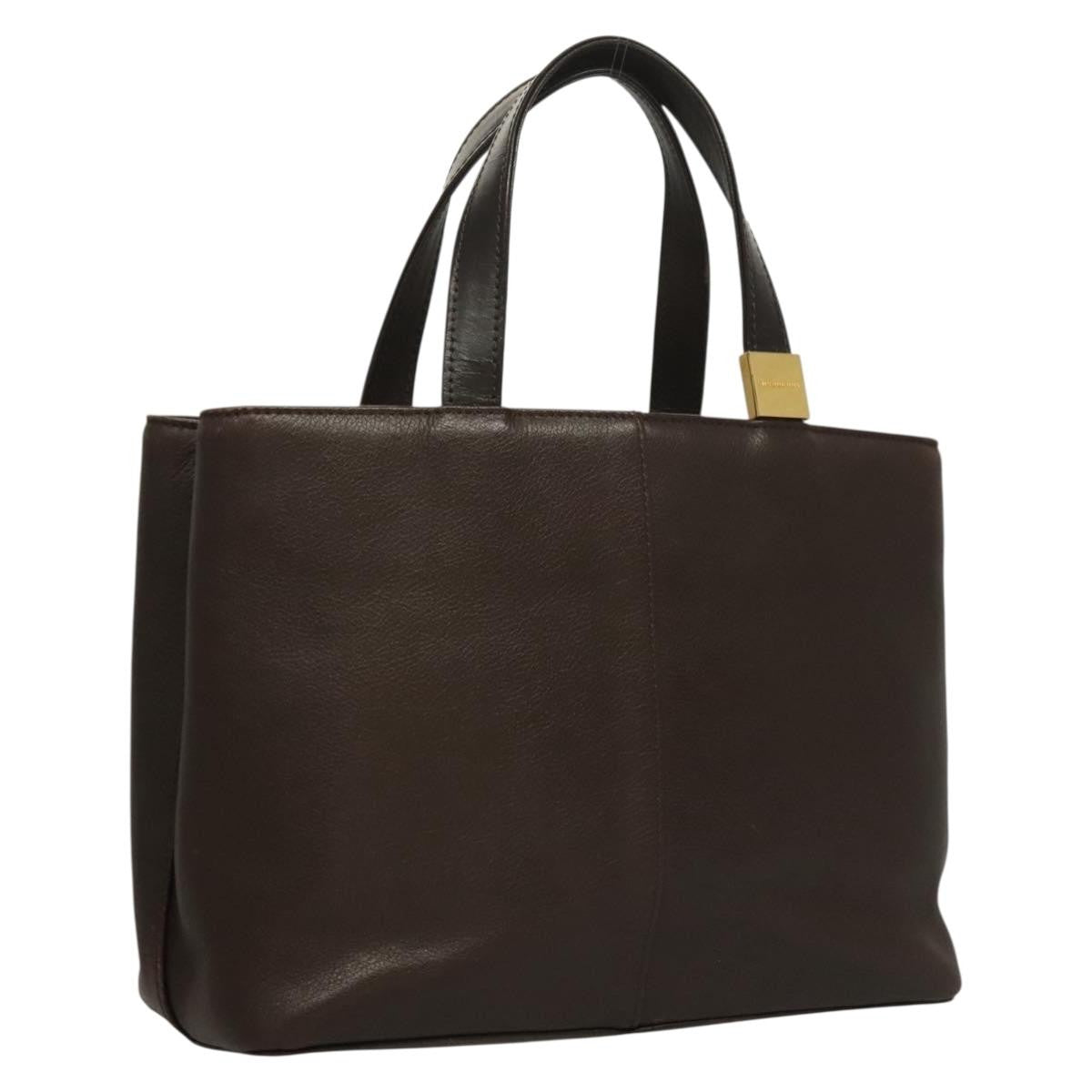 Burberry Vintage Handbag Leather, BROWN, LEATHER, Handbag