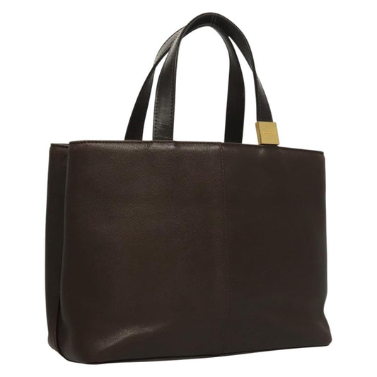 Burberry Vintage Handbag Leather, BROWN, LEATHER, Handbag