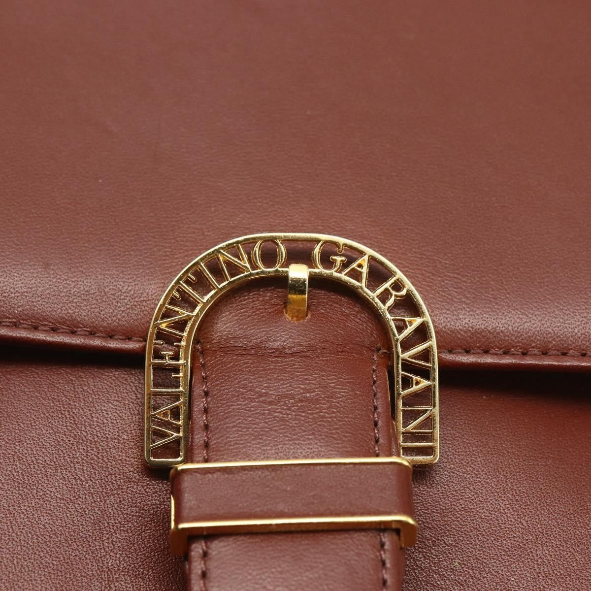 Valentino Garavani Vintage Handbag Leather, BROWN, LEATHER, Handbag