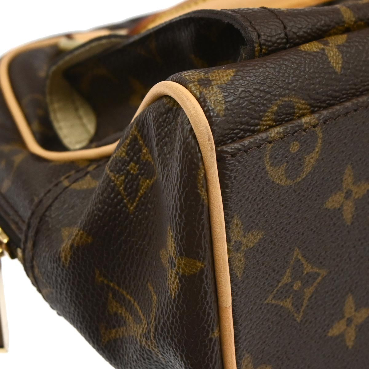 Louis Vuitton Manhattan Handbag Monogram Canvas, Brown, Canvas, Handbag
