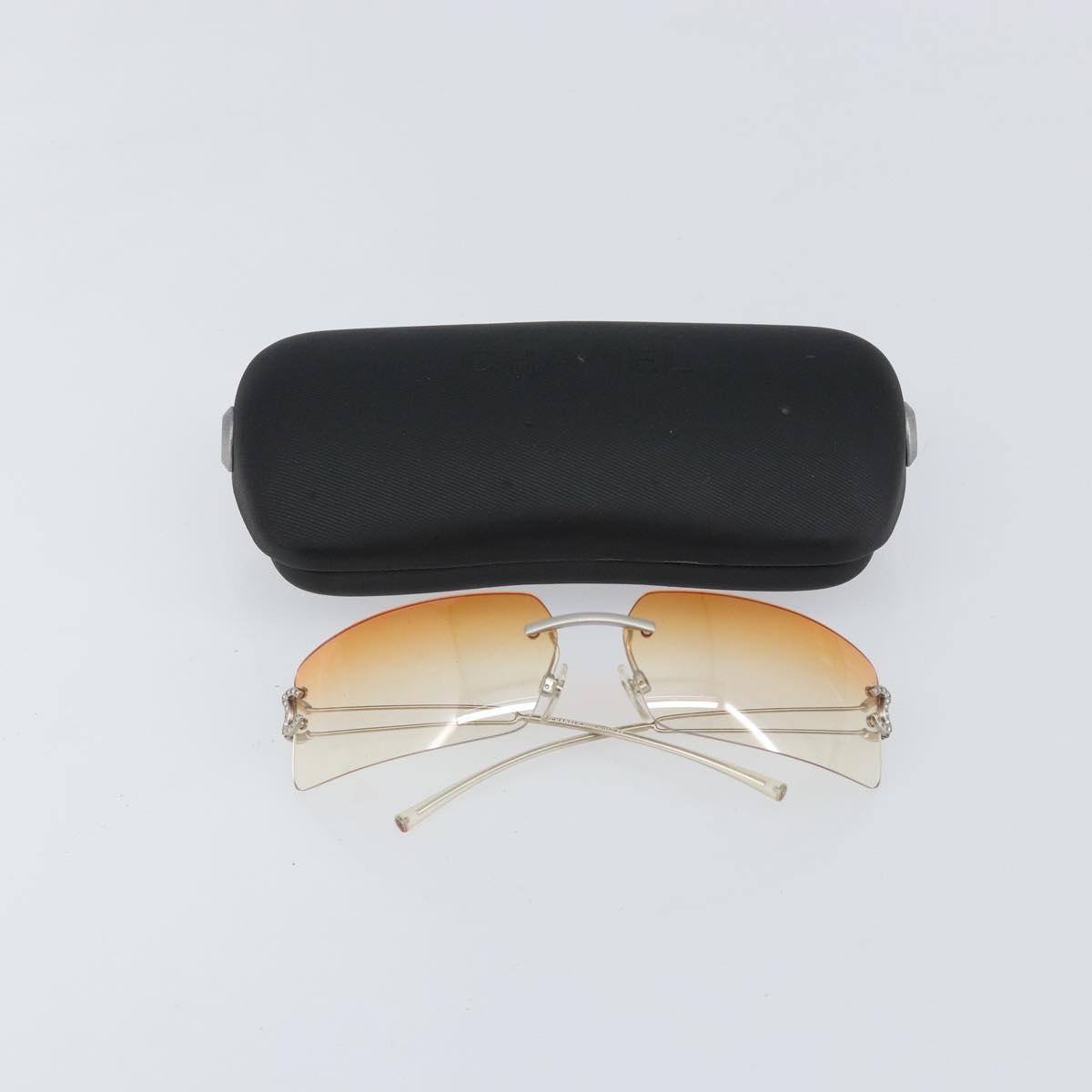 Chanel Logo CC Sunglasses Metal, SILVER, METAL, Sunglasse