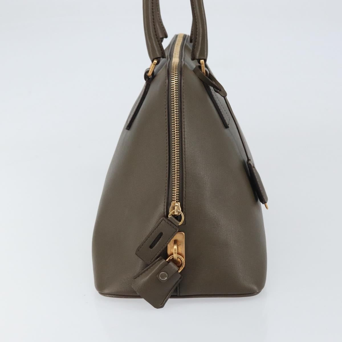 Prada Promenade Bag Saffiano Leather, BROWN, LEATHER, Handbag