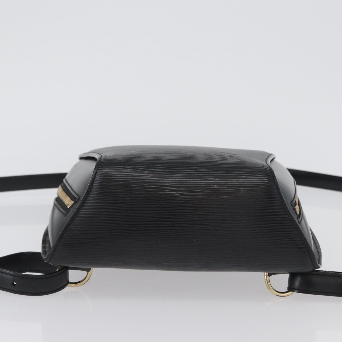 Louis Vuitton Mabillon Backpack Epi Leather, BLACK, LEATHER, Backpack