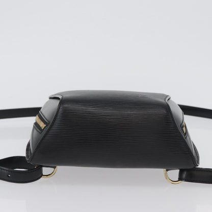 Louis Vuitton Mabillon Backpack Epi Leather, BLACK, LEATHER, Backpack