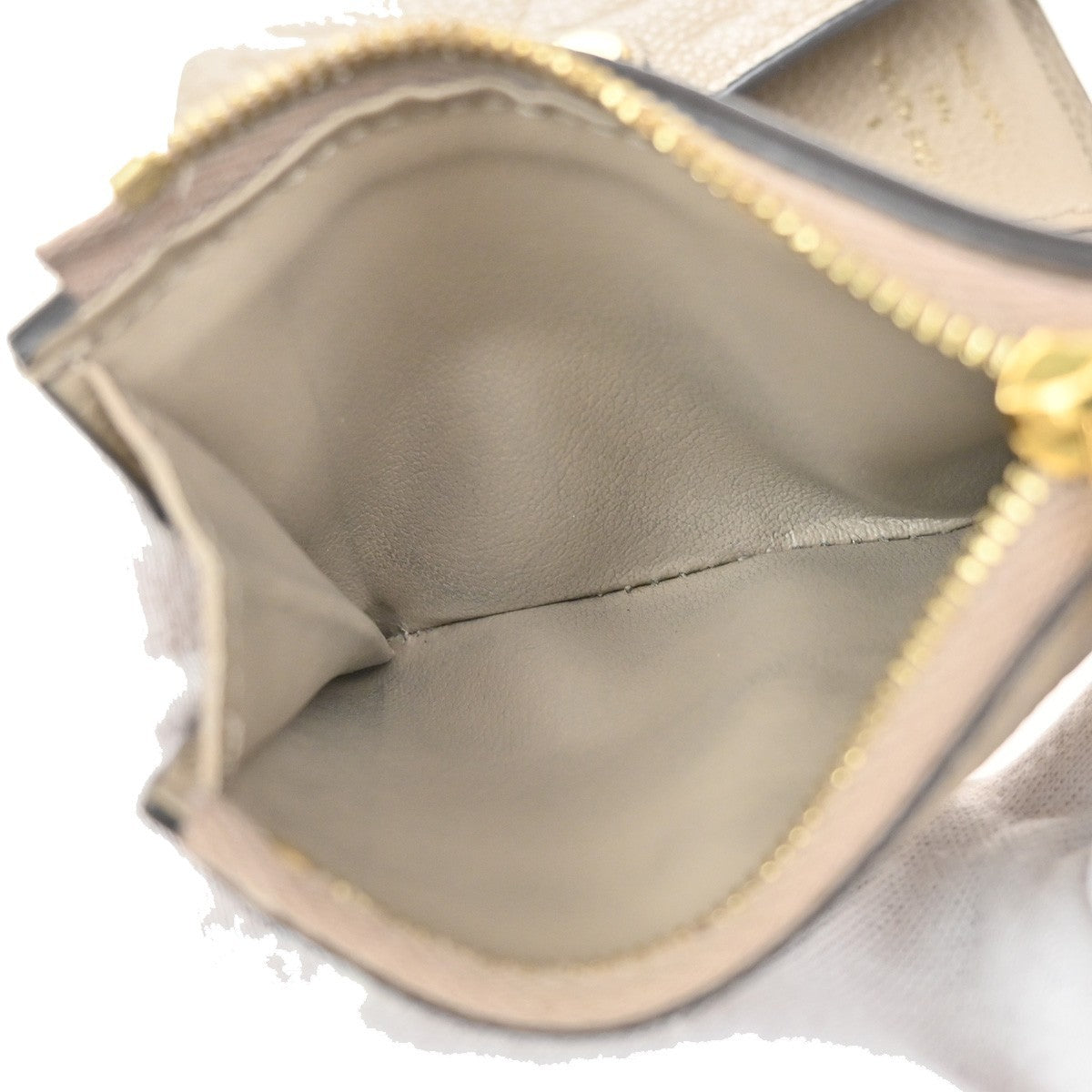 Louis Vuitton Zoe Wallet Monogram Empreinte Leather, BEIGE, LEATHER, Wallets