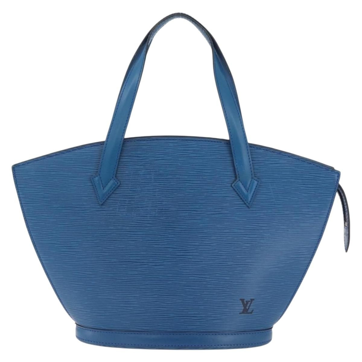 Louis Vuitton Saint Jacques Handbag Epi Leather, BLUE, LEATHER, Handbag