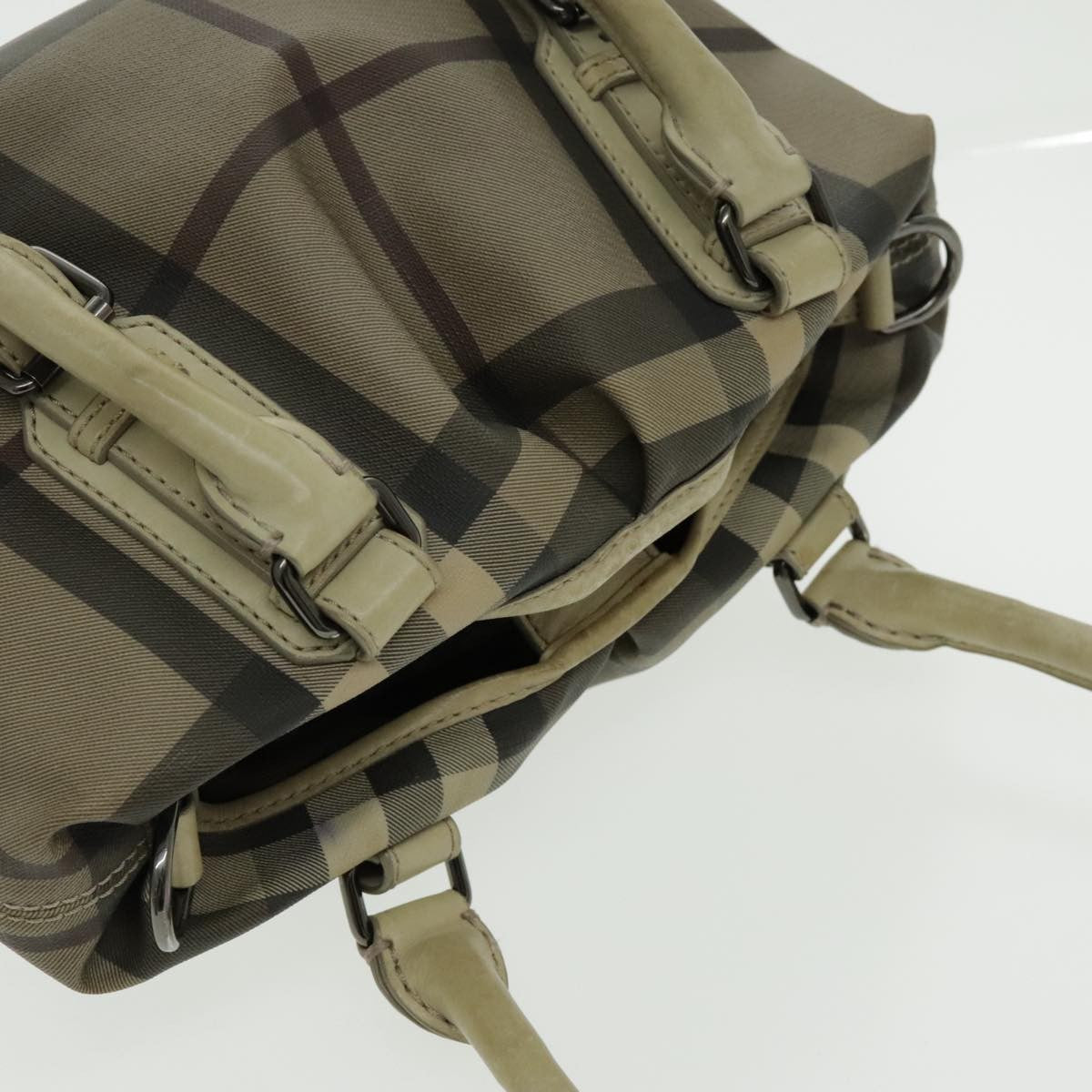 Burberry Nova Check Handbag Nova Check Canvas and leather, BEIGE, CANVAS, Handbag
