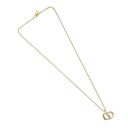 Christian Dior CD Pendant Necklace Metal, GOLD, METAL, Necklace
