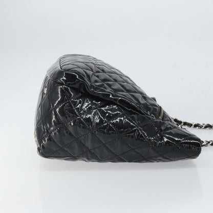 Chanel CC Charm Tote Quilted Patent Vinyl, BLACK, PATENT_LEATHER, Tote bag