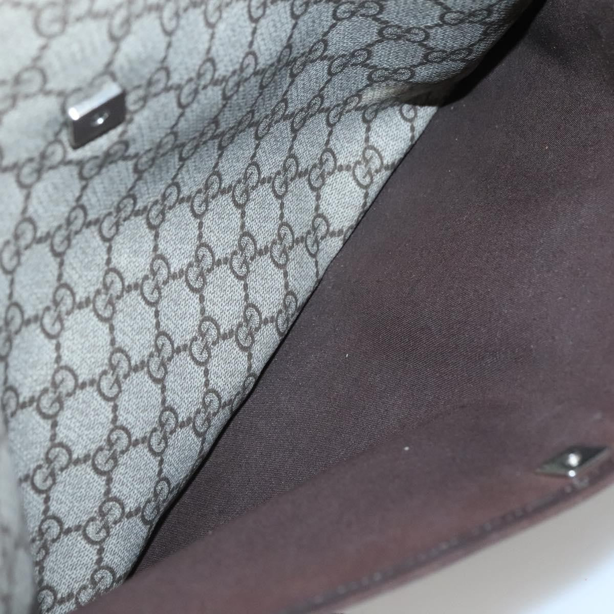 Gucci Zip Top Messenger Bag GG Coated Canvas, BEIGE, CANVAS, Shoulder bag