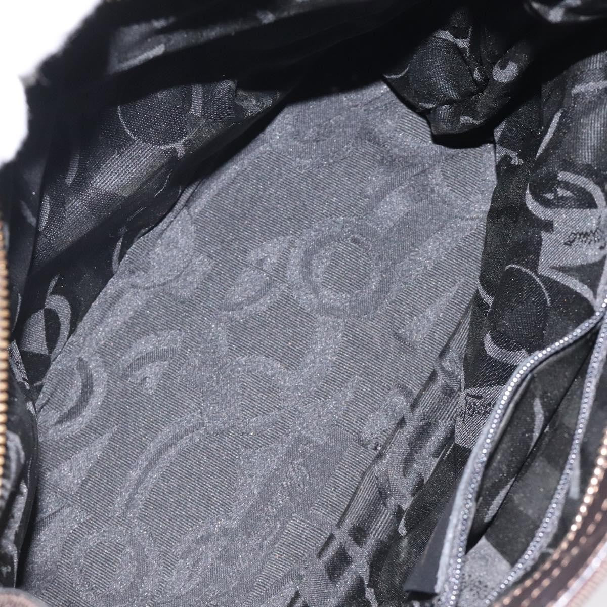 Salvatore Ferragamo Vala Handbag Canvas, BROWN, CANVAS, Handbag