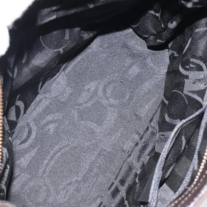 Salvatore Ferragamo Vala Handbag Canvas, BROWN, CANVAS, Handbag