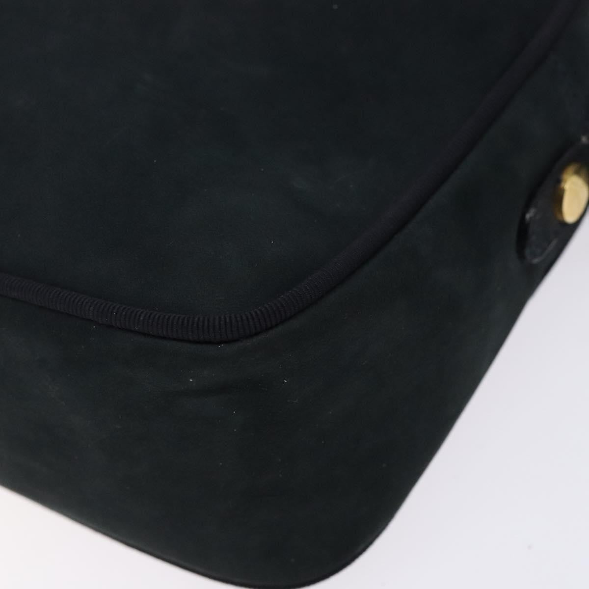 Salvatore Ferragamo Vala Shoulder Bag Suede, NAVY, SUEDE, Shoulder bag