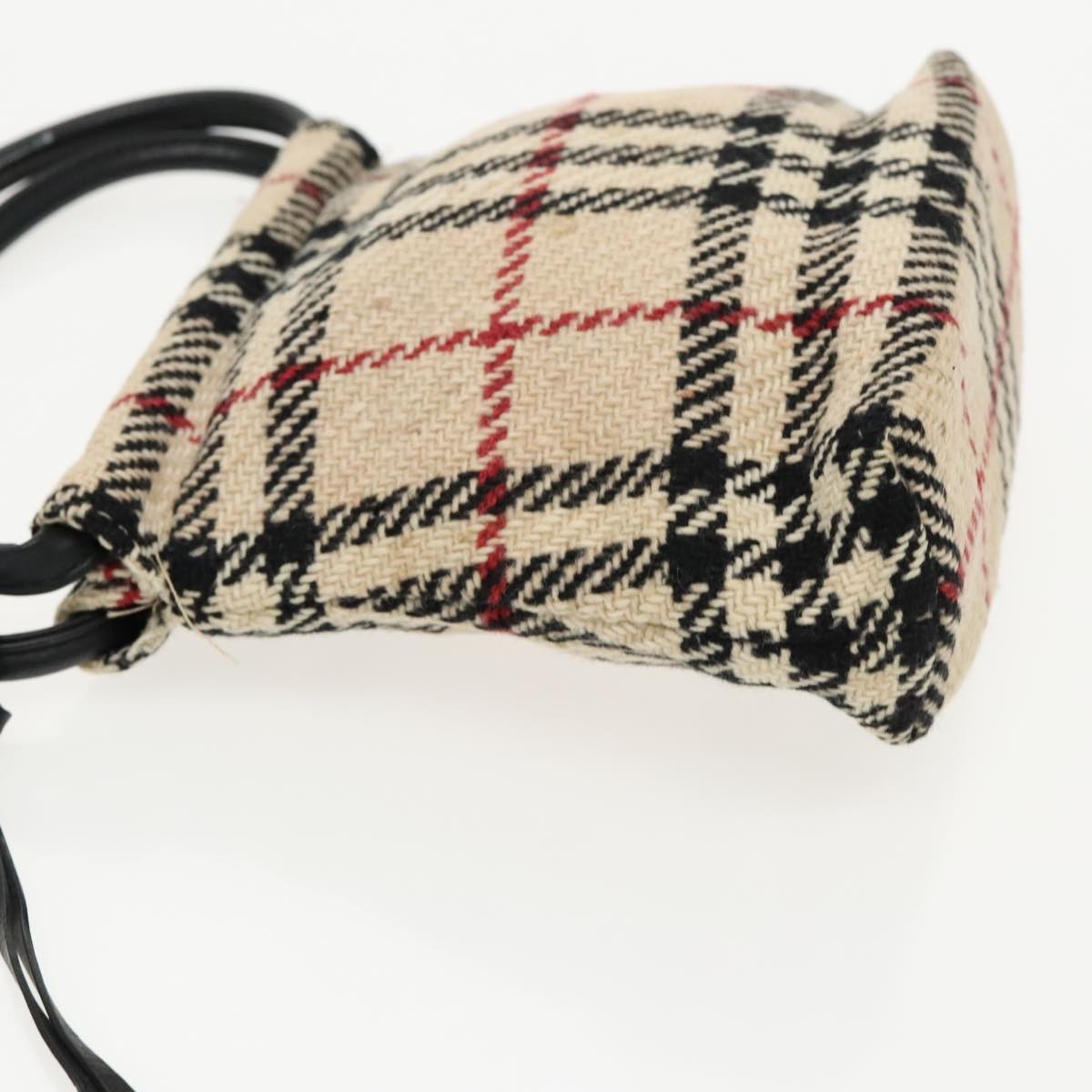Burberry Nova check Pochette Canvas, BEIGE, CANVAS, Clutche & pouche