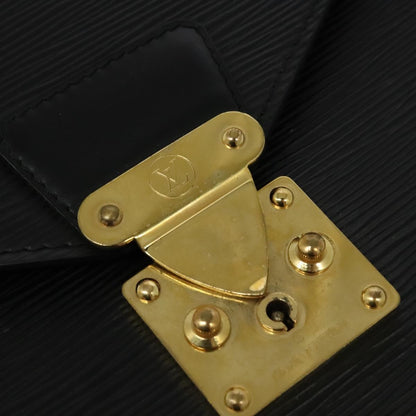 Louis Vuitton Serviette Ambassadeur Handbag Epi Leather, BLACK, LEATHER, Handbag
