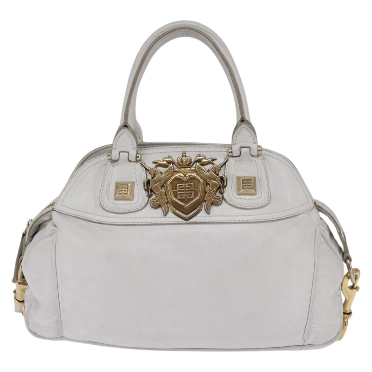 Givenchy Vintage Handbag Leather, GOLD, LEATHER, Handbag