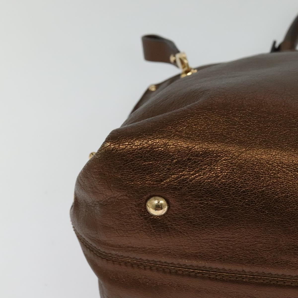 Salvatore Ferragamo Sofia Satchel Leather, BROWN, LEATHER, Handbag