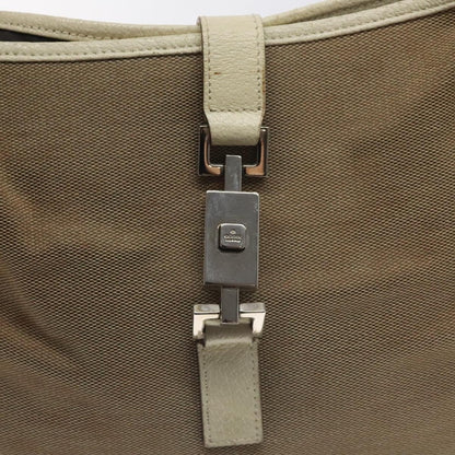 Gucci Vintage Jackie O Hobo Canvas and leather, BEIGE, CANVAS, Shoulder bag
